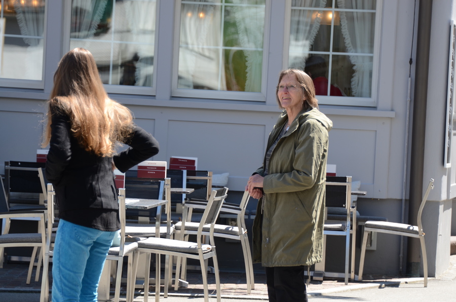 Girl in a jacket
